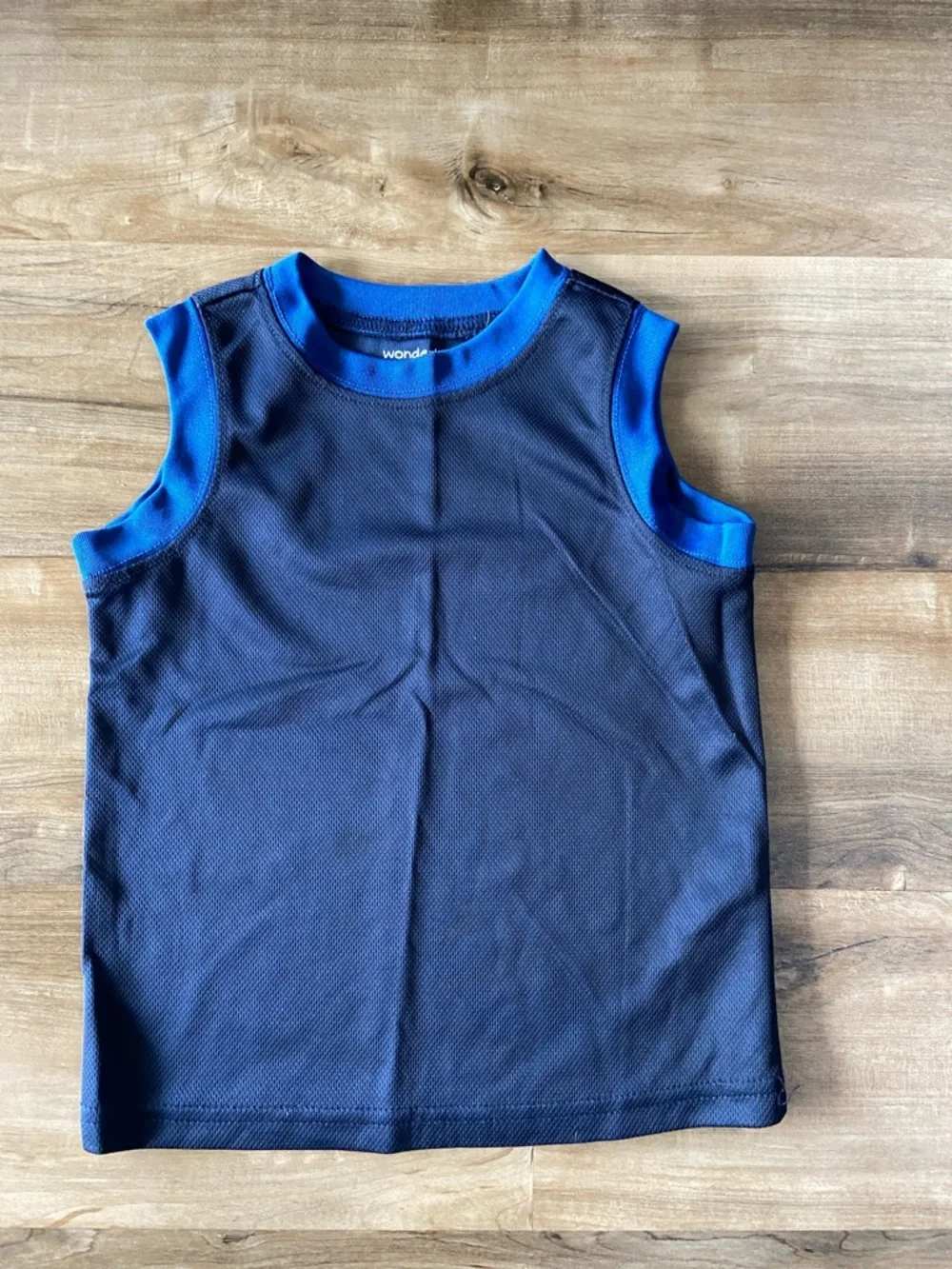 $1 - wonder nation Navy Tank with Royal Blue Trim